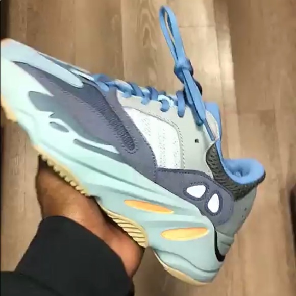 Yeezy Boost 700 Carbon Blue On Feet Yeezy Shoes Yezzy Boost 70